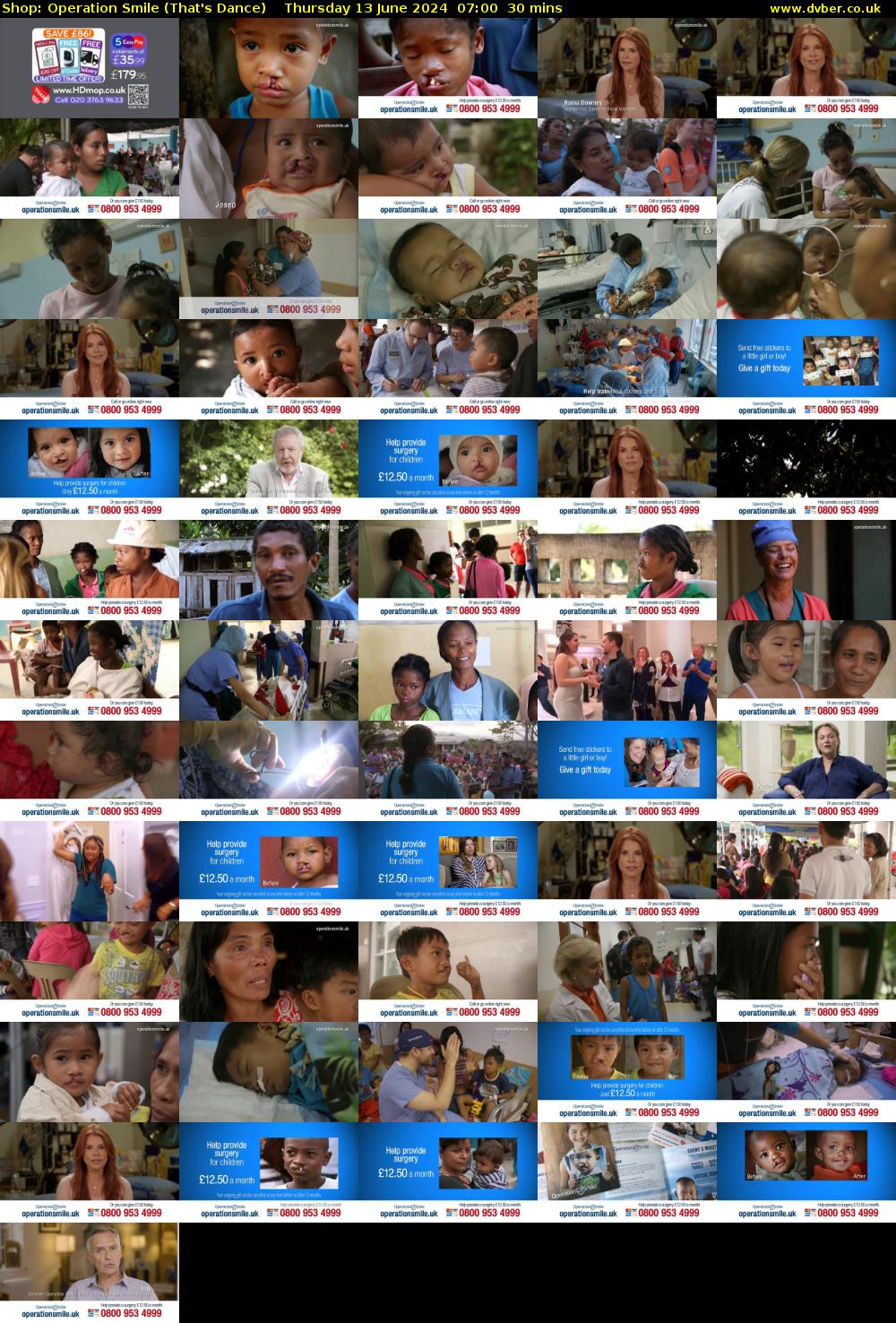 Shop: Operation Smile (That's Dance) Thursday 13 June 2024 07:00 - 07:30