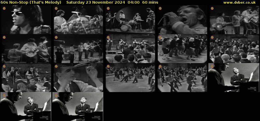 60s Non-Stop (That's Melody) Saturday 23 November 2024 04:00 - 05:00