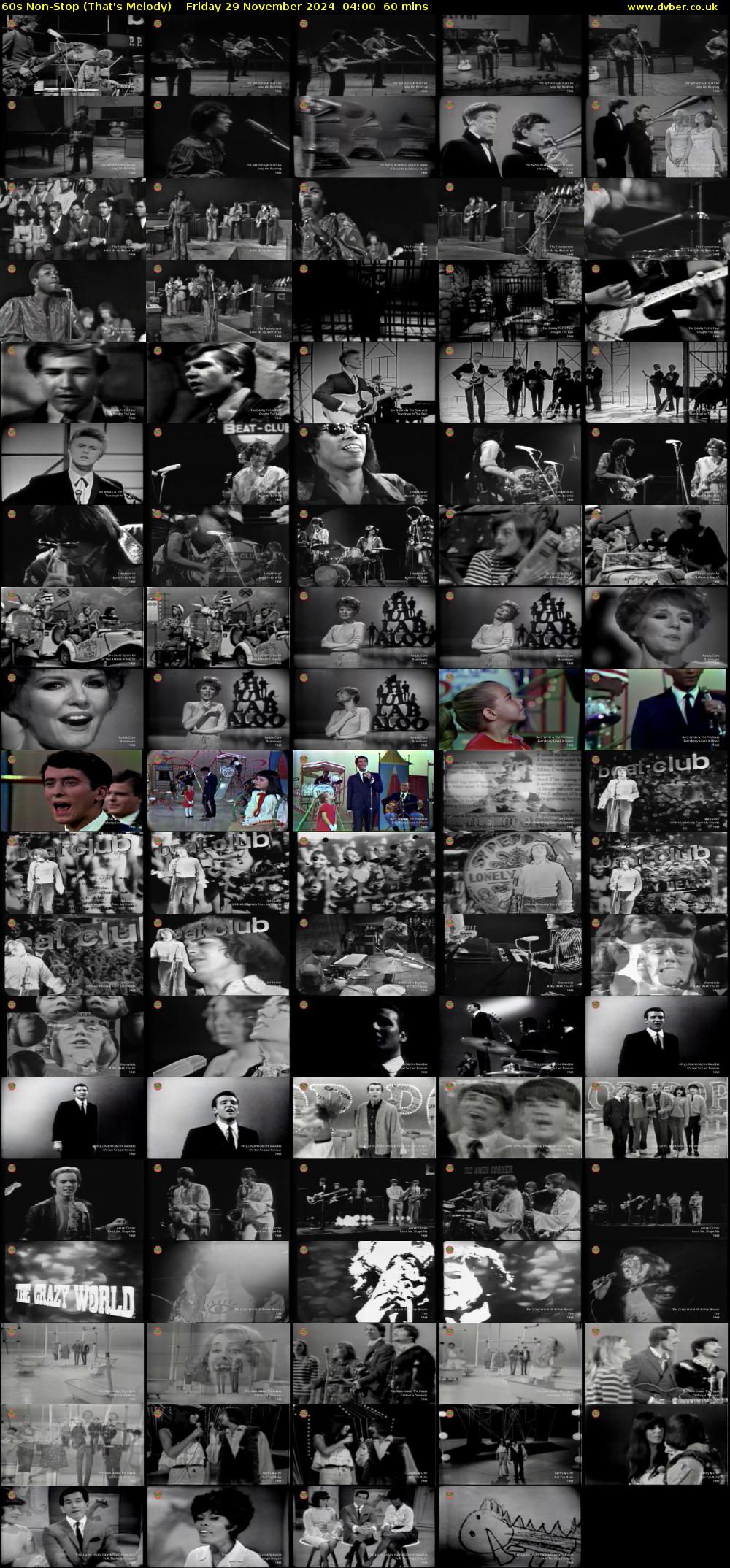 60s Non-Stop (That's Melody) Friday 29 November 2024 04:00 - 05:00