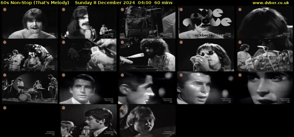 60s Non-Stop (That's Melody) Sunday 8 December 2024 04:00 - 05:00