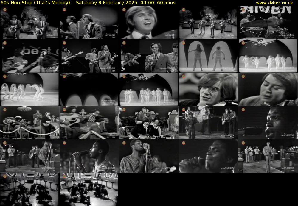 60s Non-Stop (That's Melody) Saturday 8 February 2025 04:00 - 05:00