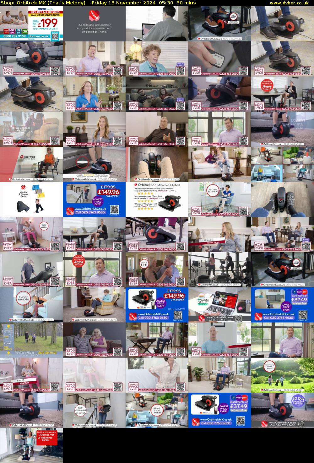 Shop: Orbitrek MX (That's Melody) Friday 15 November 2024 05:30 - 06:00