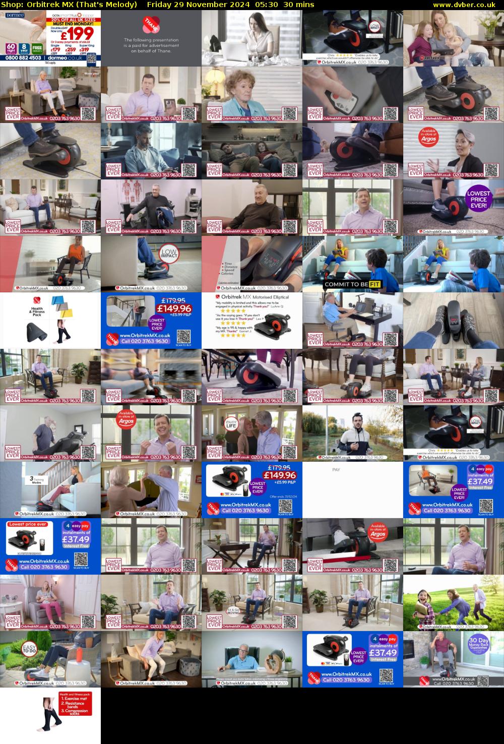 Shop: Orbitrek MX (That's Melody) Friday 29 November 2024 05:30 - 06:00