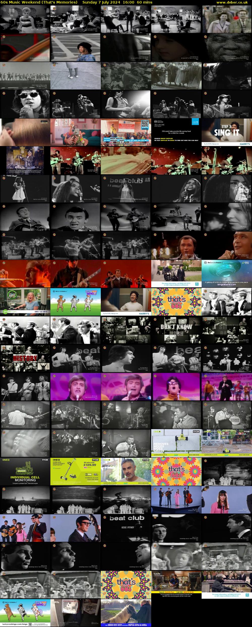 60s Music Weekend (That's Memories) Sunday 7 July 2024 16:00 - 17:00