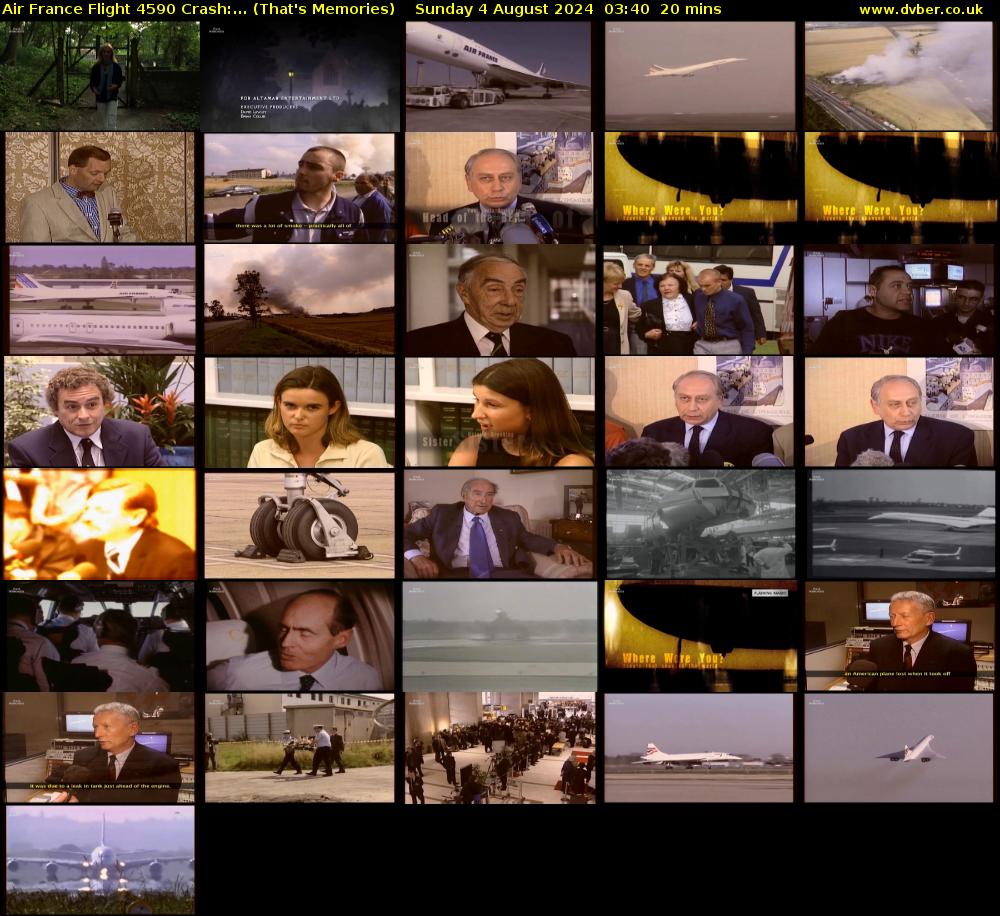 Air France Flight 4590 Crash:... (That's Memories) Sunday 4 August 2024 03:40 - 04:00