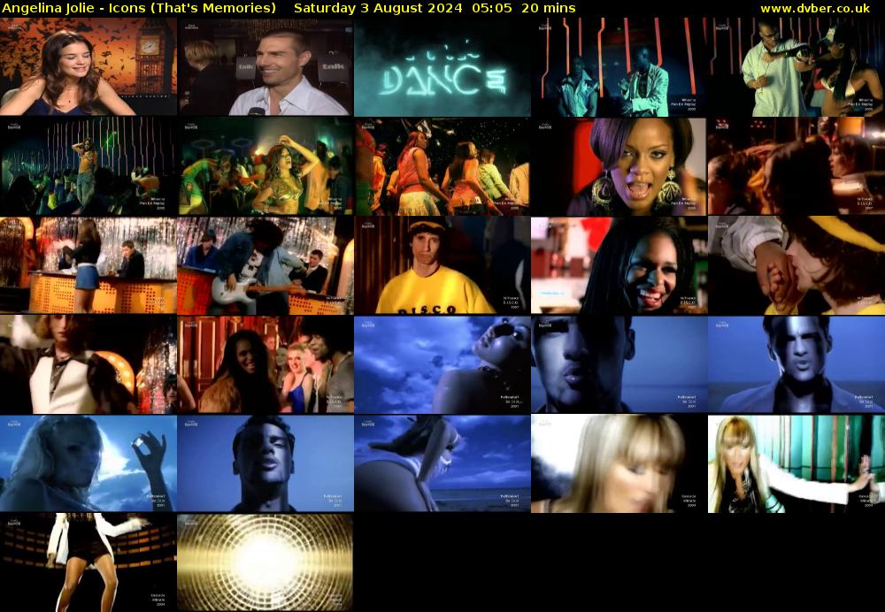 Angelina Jolie - Icons (That's Memories) Saturday 3 August 2024 05:05 - 05:25