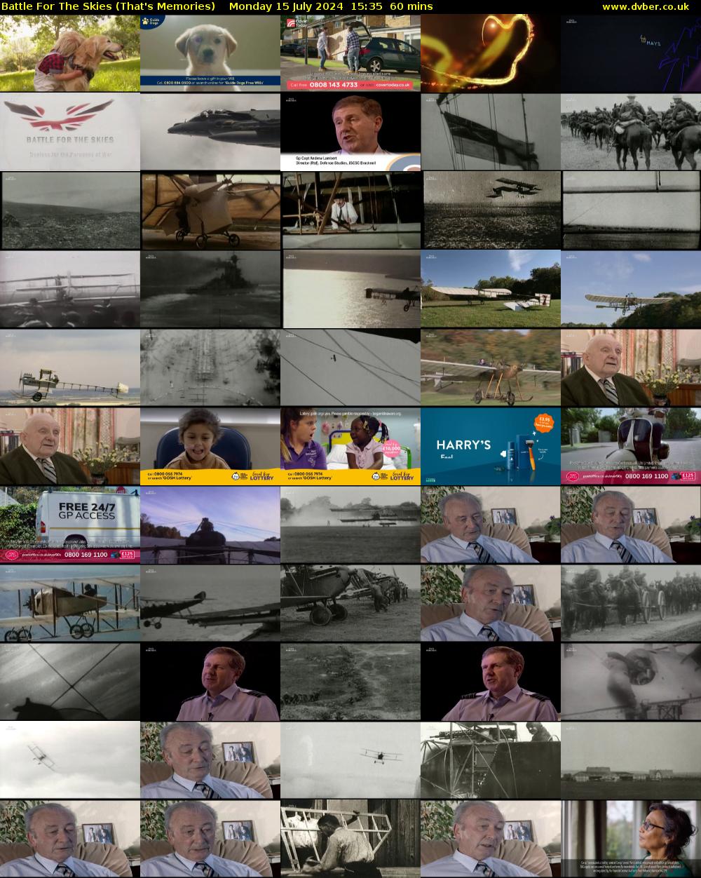 Battle For The Skies (That's Memories) Monday 15 July 2024 15:35 - 16:35