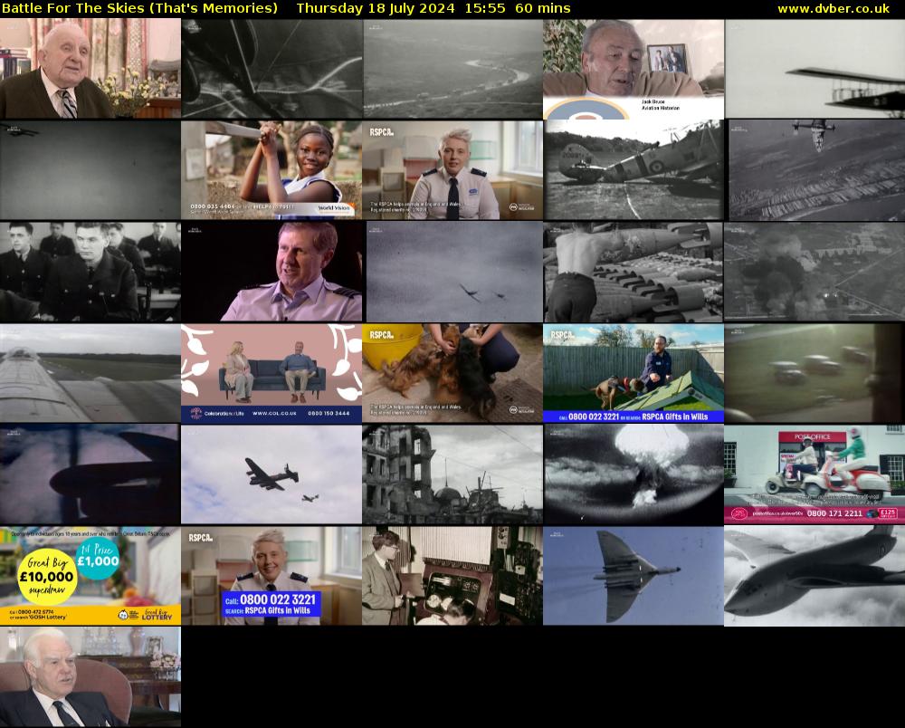 Battle For The Skies (That's Memories) Thursday 18 July 2024 15:55 - 16:55