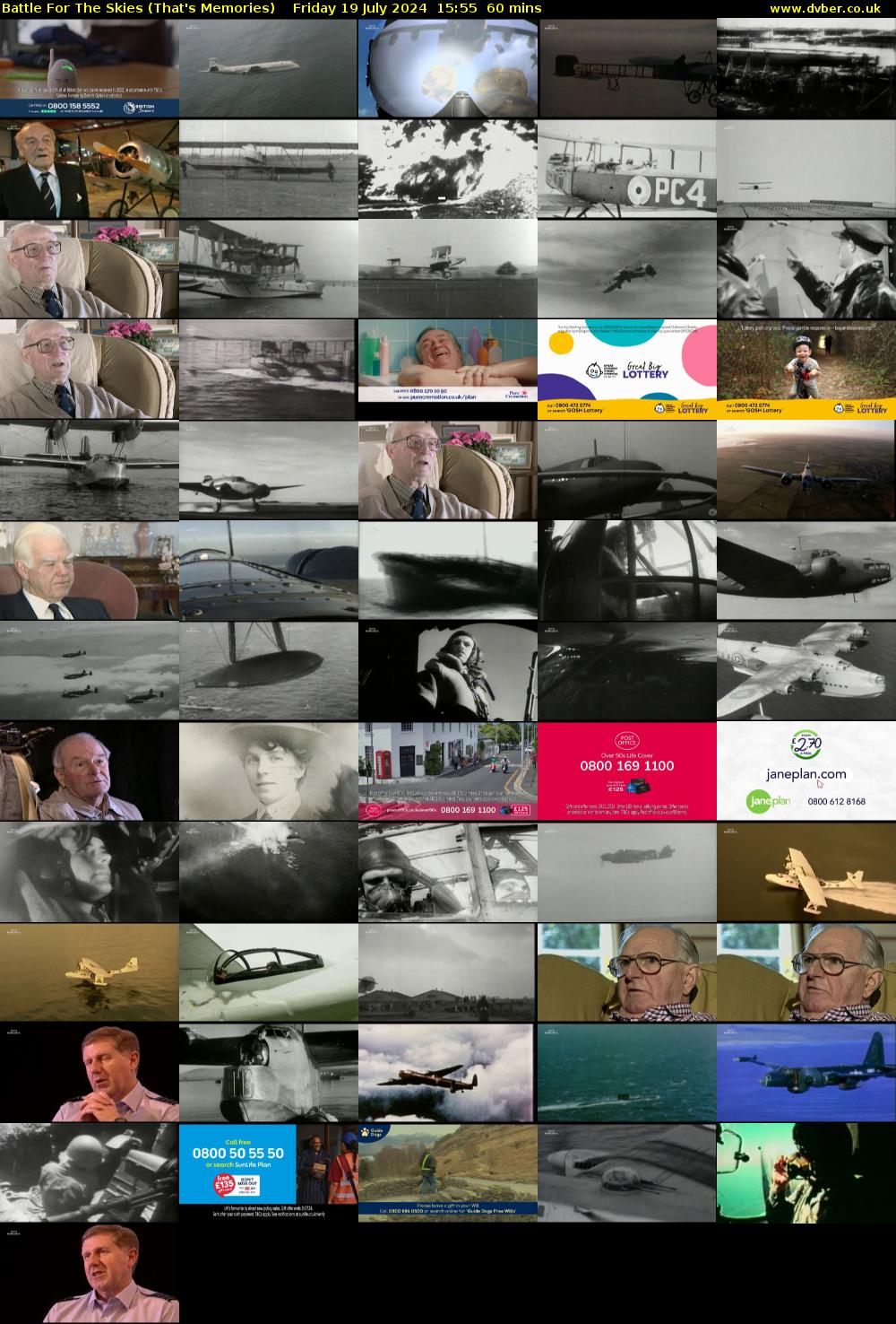 Battle For The Skies (That's Memories) Friday 19 July 2024 15:55 - 16:55