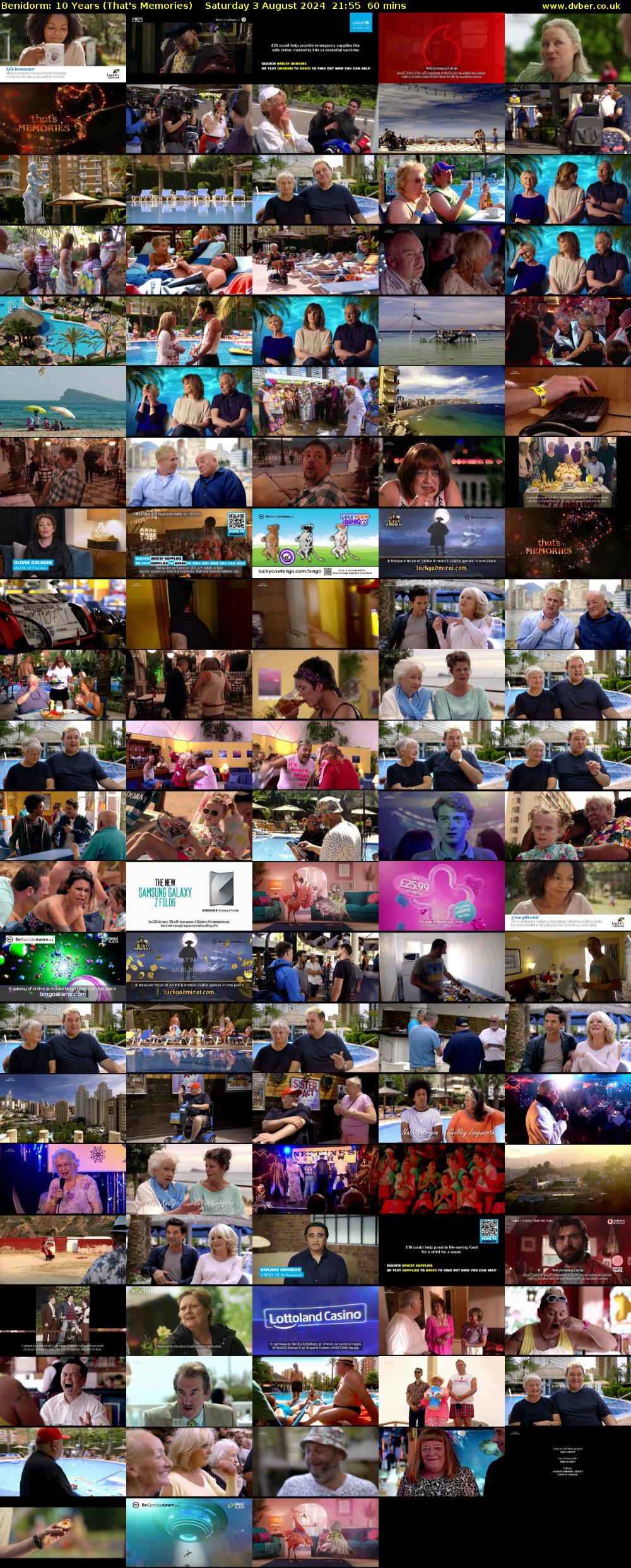 Benidorm: 10 Years (That's Memories) Saturday 3 August 2024 21:55 - 22:55