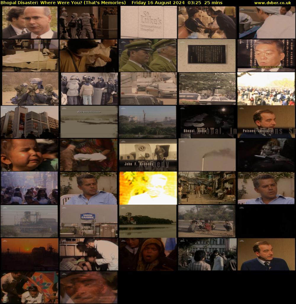Bhopal Disaster: Where Were You? (That's Memories) Friday 16 August 2024 03:25 - 03:50