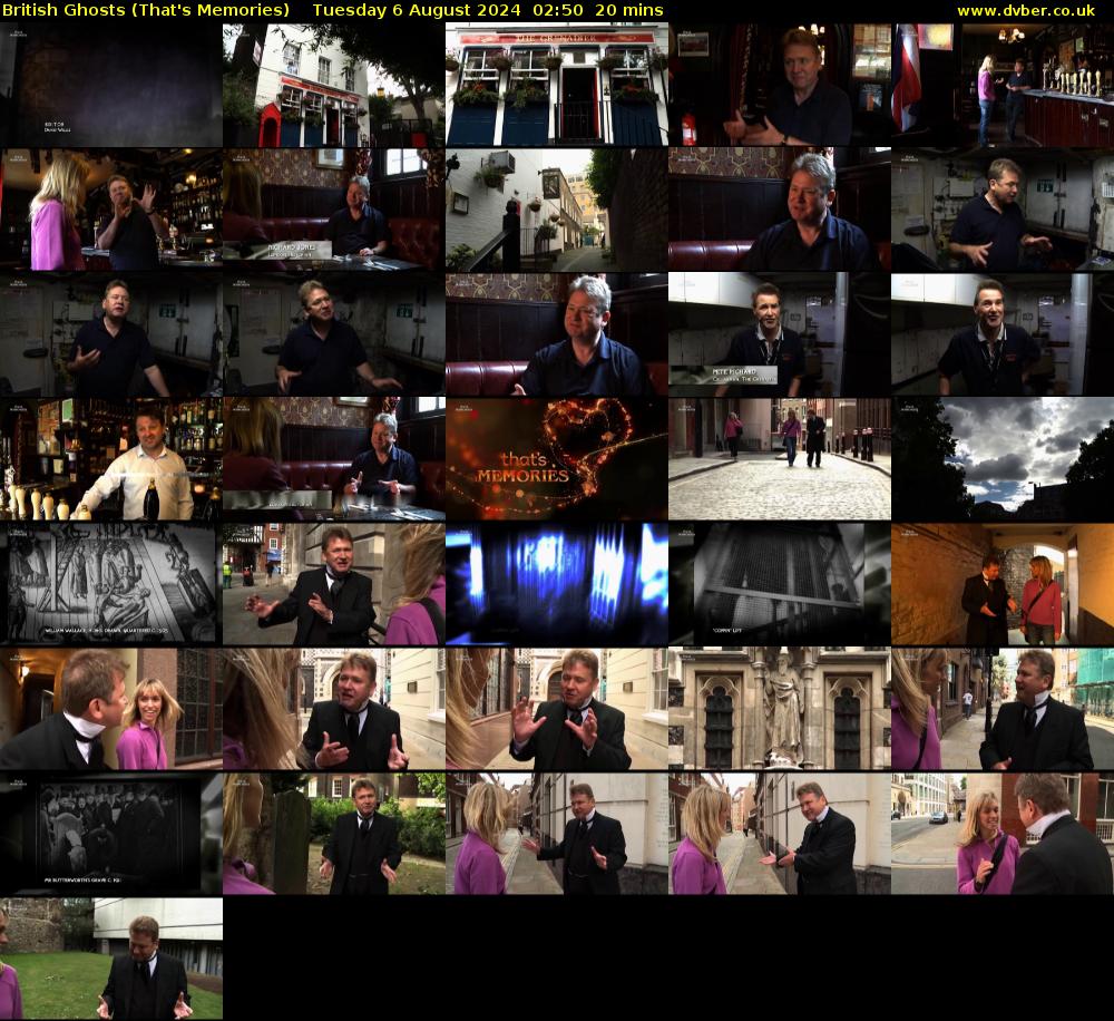 British Ghosts (That's Memories) Tuesday 6 August 2024 02:50 - 03:10