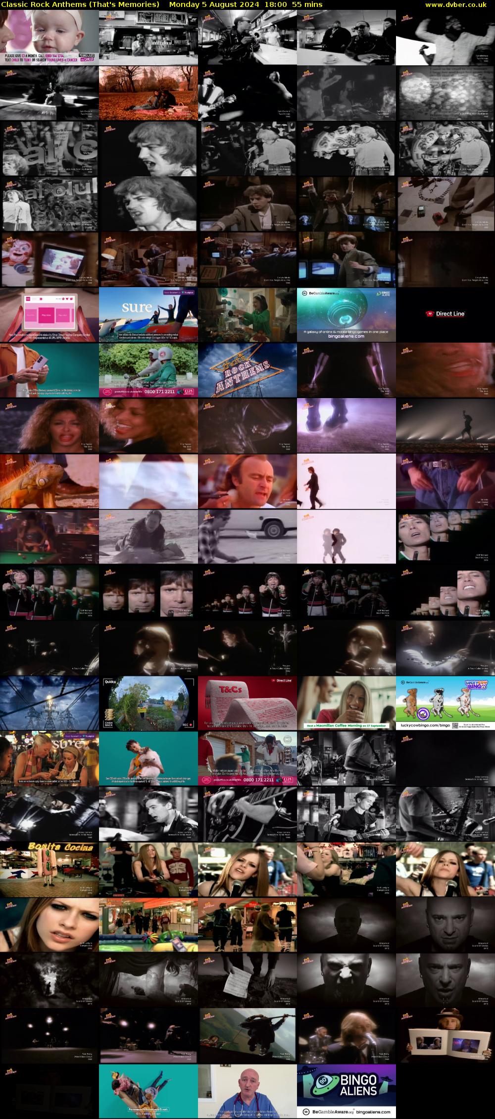 Classic Rock Anthems (That's Memories) Monday 5 August 2024 18:00 - 18:55