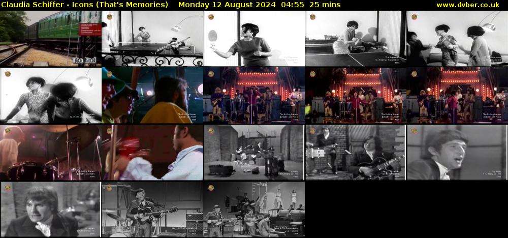 Claudia Schiffer - Icons (That's Memories) Monday 12 August 2024 04:55 - 05:20