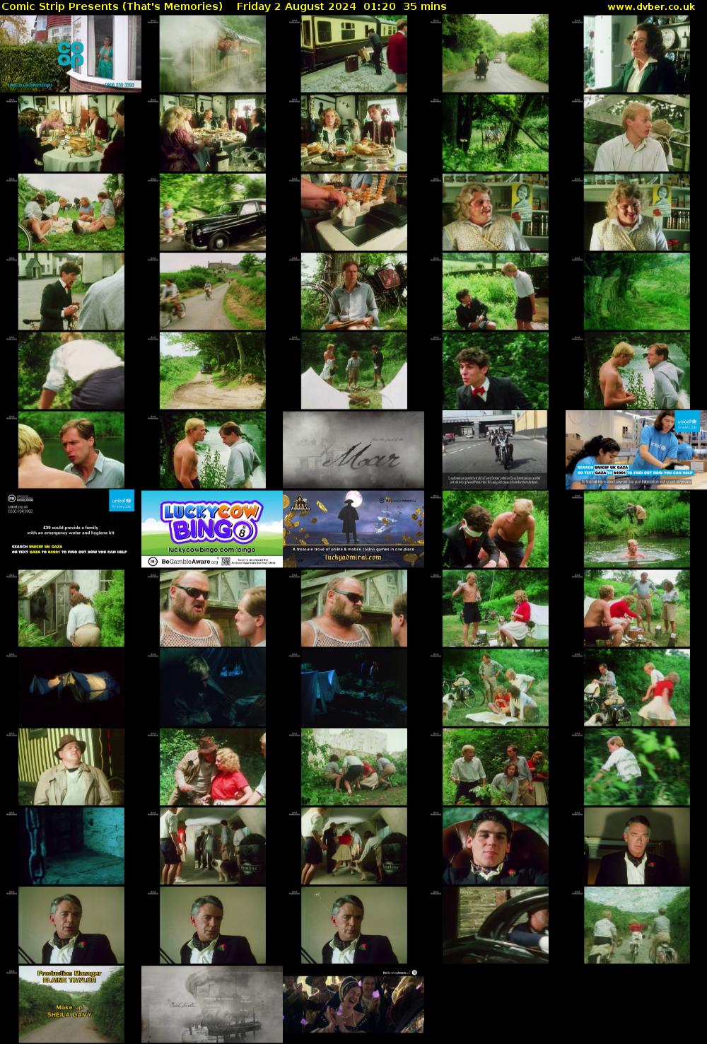 Comic Strip Presents (That's Memories) Friday 2 August 2024 01:20 - 01:55