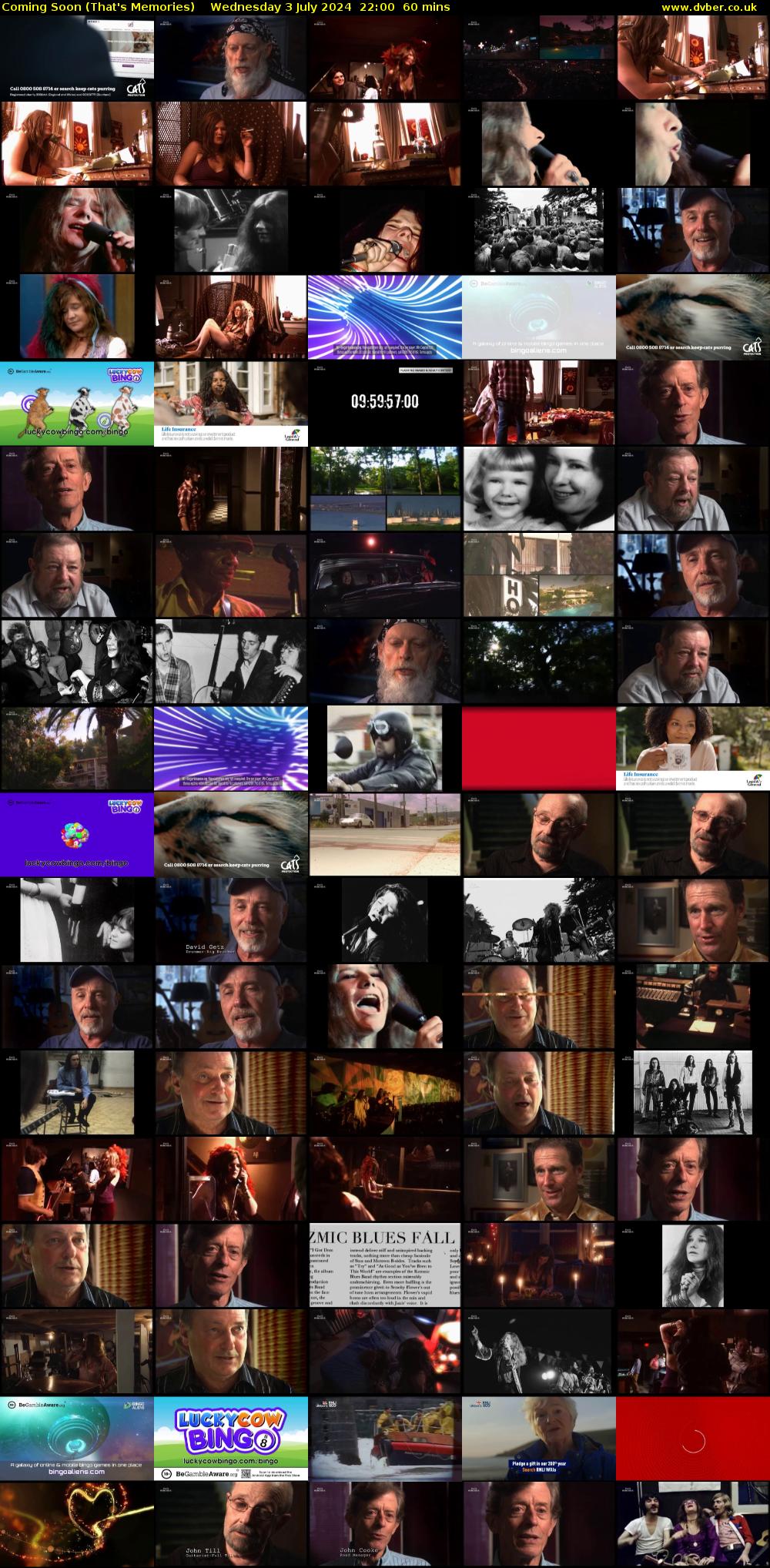 Coming Soon (That's Memories) Wednesday 3 July 2024 22:00 - 23:00