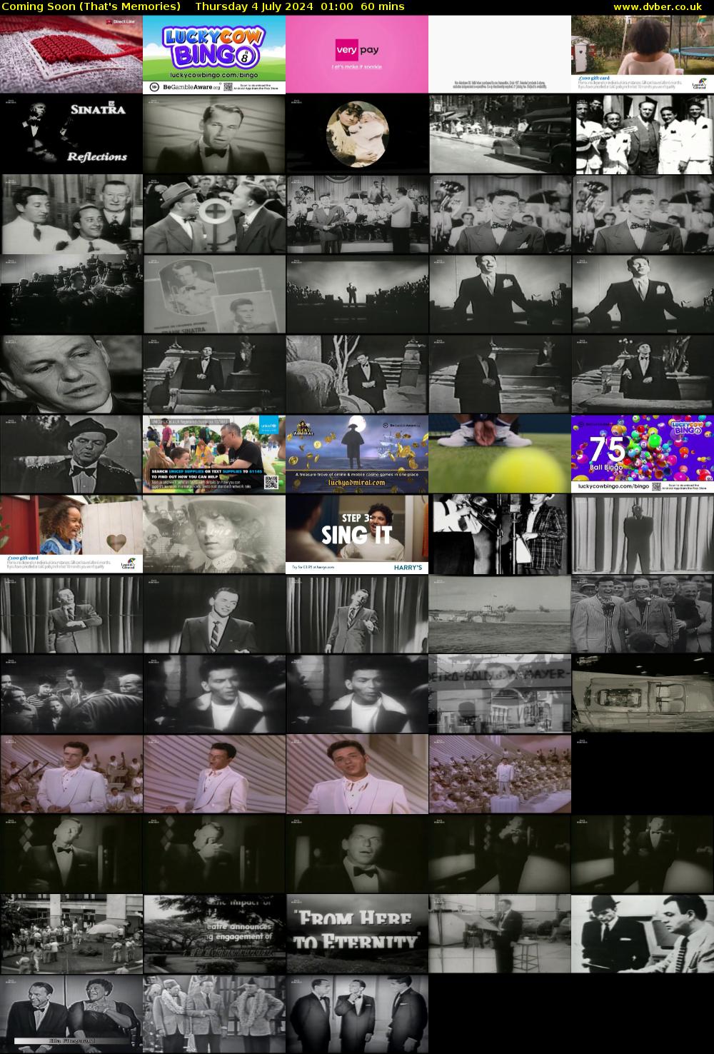 Coming Soon (That's Memories) Thursday 4 July 2024 01:00 - 02:00
