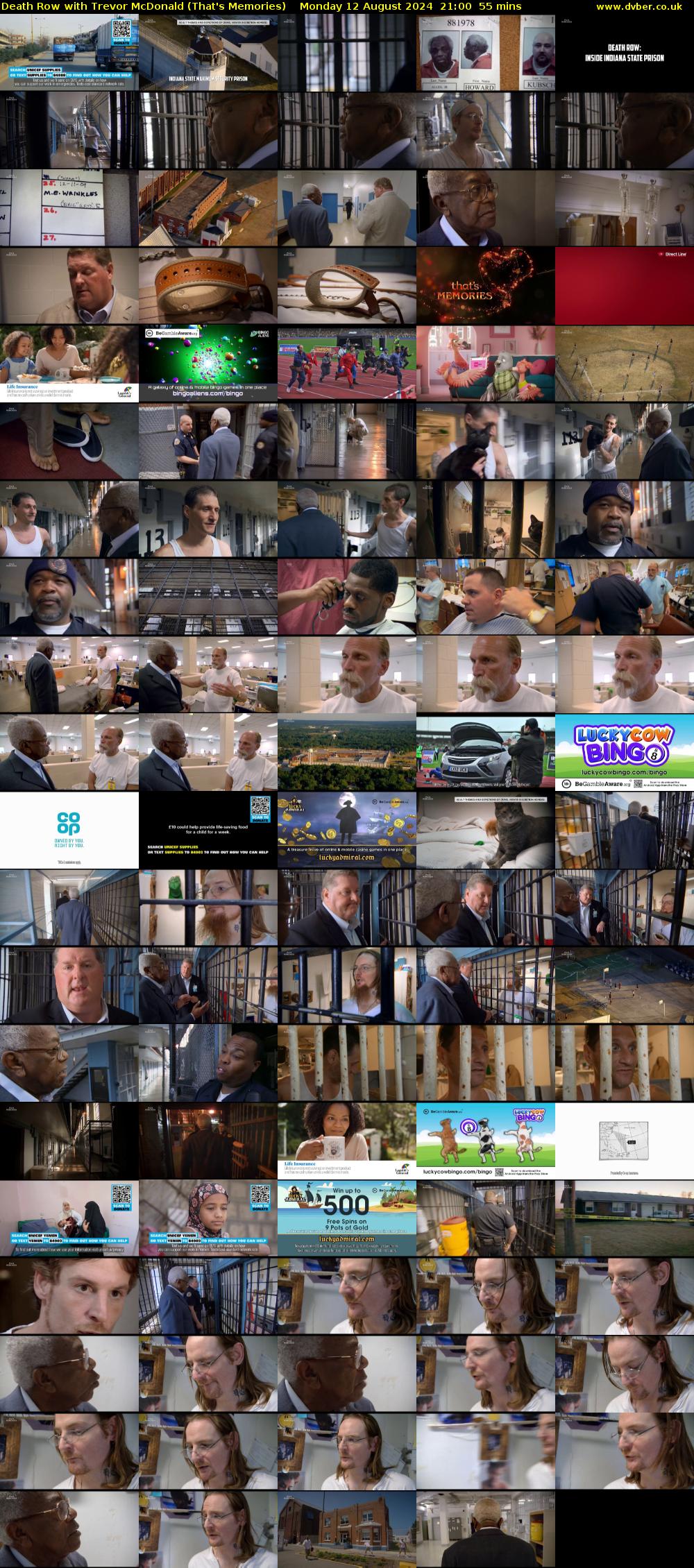 Death Row with Trevor McDonald (That's Memories) Monday 12 August 2024 21:00 - 21:55