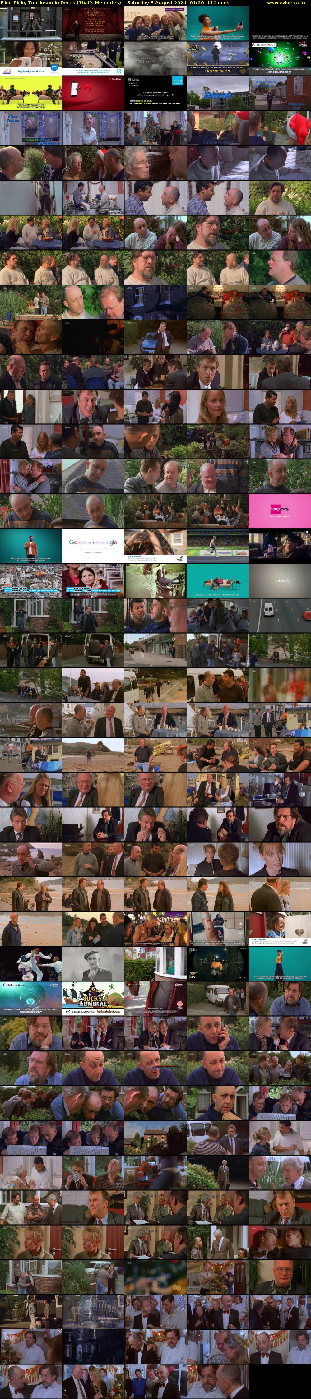 Film: Ricky Tomlinson in Derek (That's Memories) Saturday 3 August 2024 01:20 - 03:10