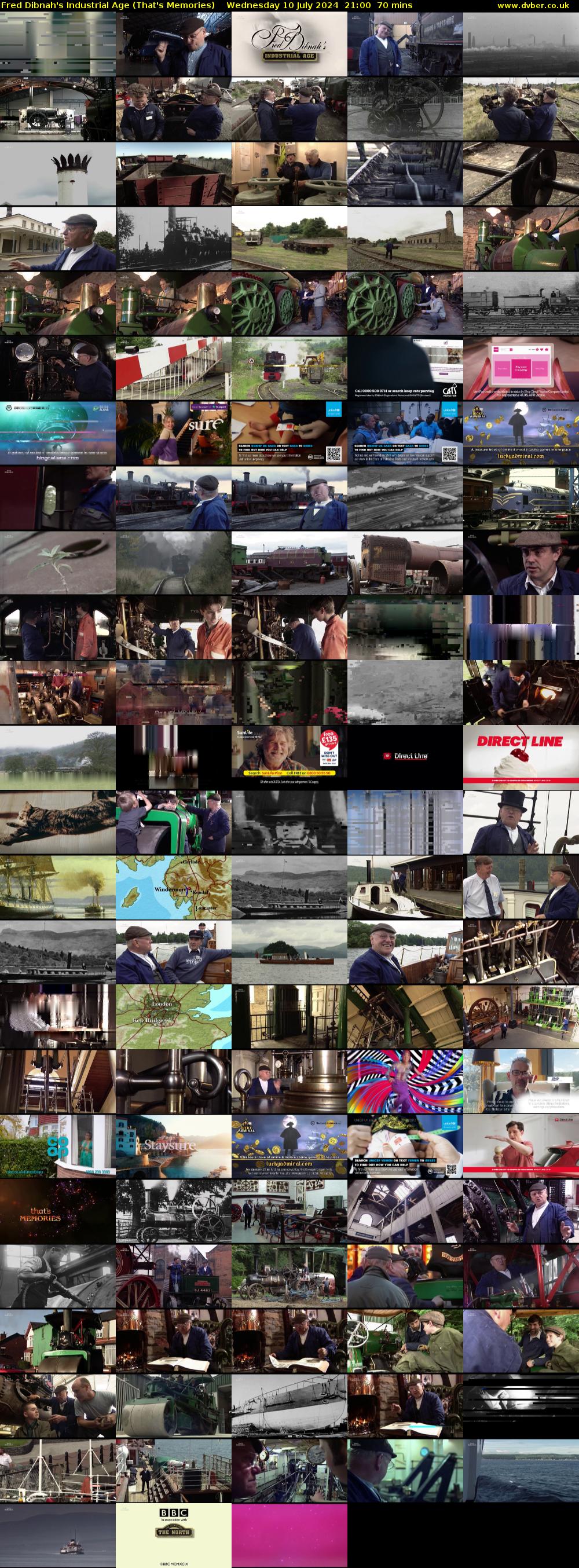 Fred Dibnah's Industrial Age (That's Memories) Wednesday 10 July 2024 21:00 - 22:10