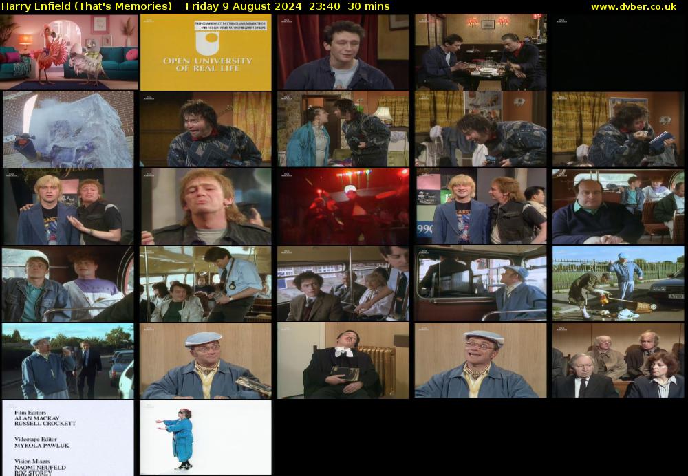 Harry Enfield (That's Memories) Friday 9 August 2024 23:40 - 00:10
