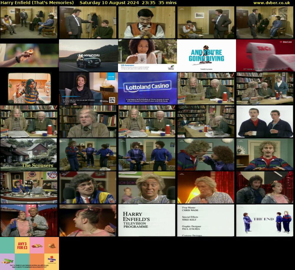 Harry Enfield (That's Memories) Saturday 10 August 2024 23:35 - 00:10
