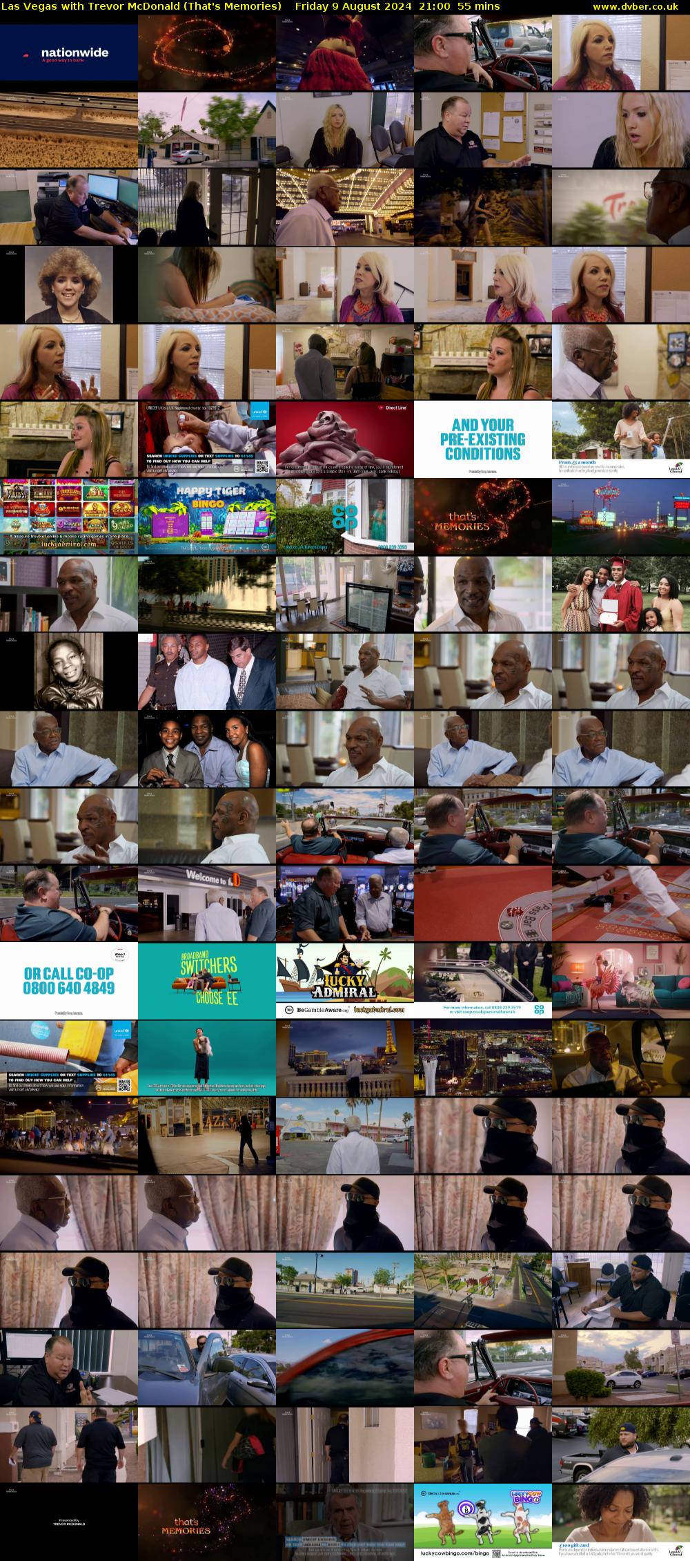 Las Vegas with Trevor McDonald (That's Memories) Friday 9 August 2024 21:00 - 21:55