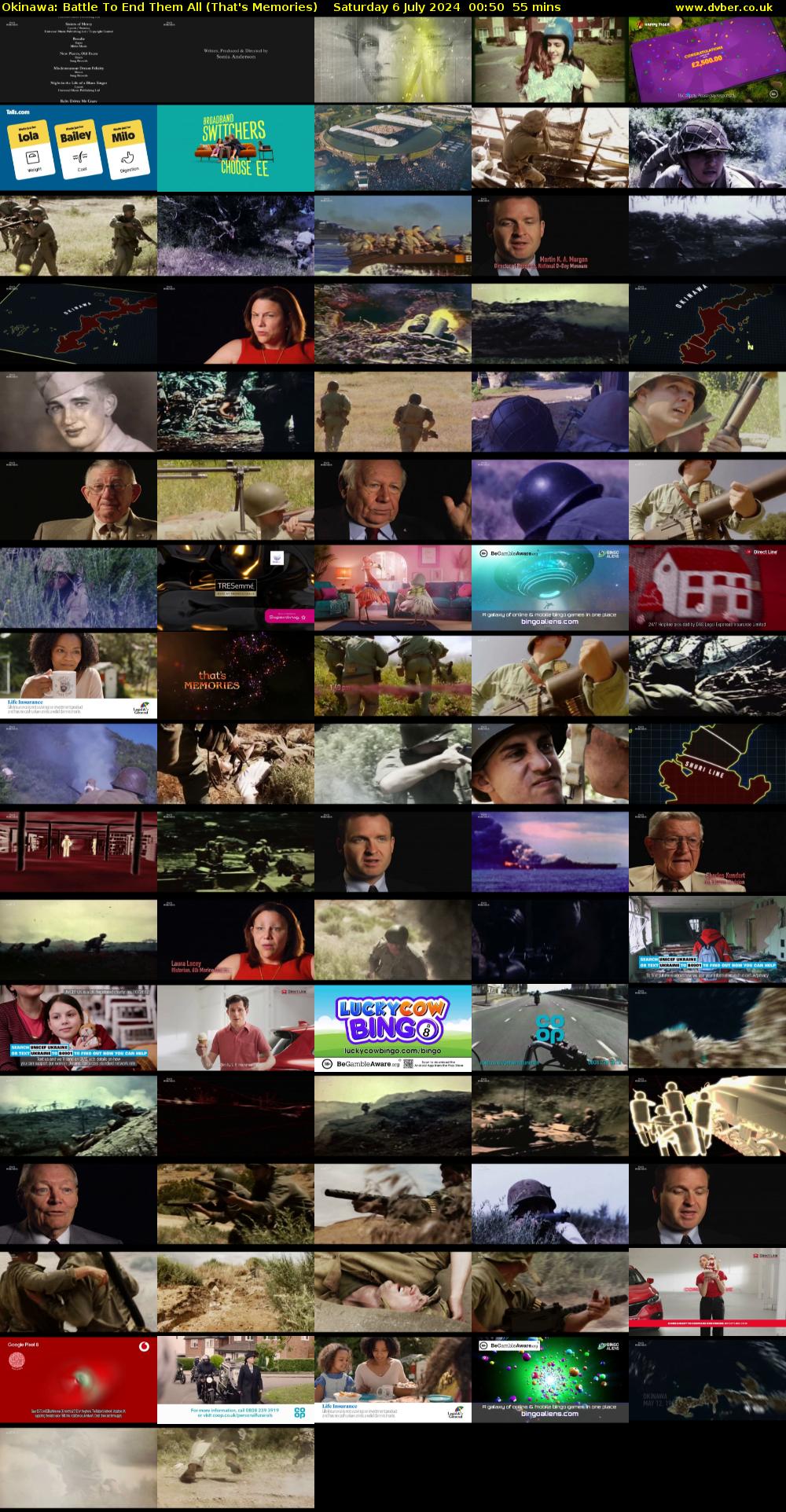 Okinawa: Battle To End Them All (That's Memories) Saturday 6 July 2024 00:50 - 01:45