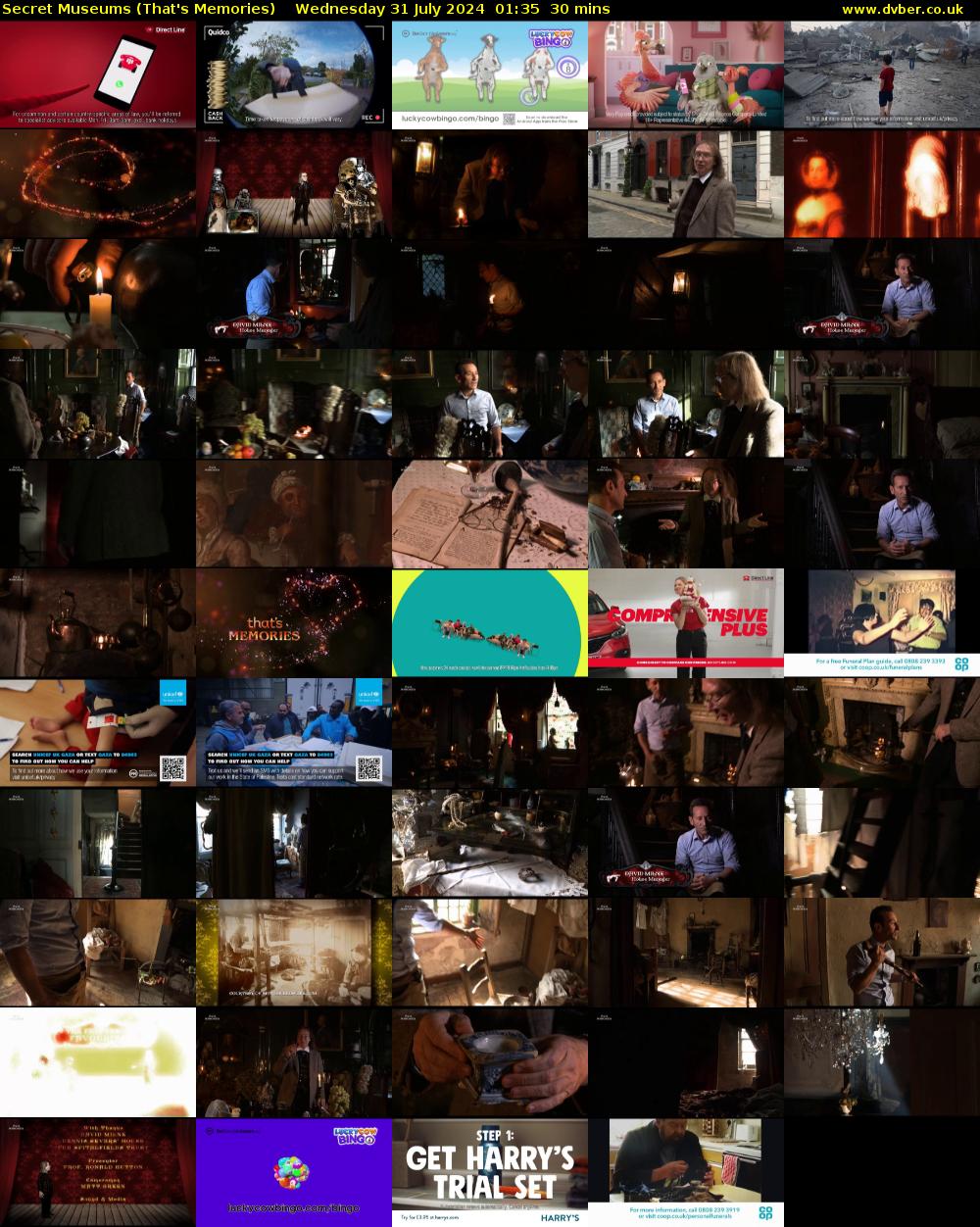 Secret Museums (That's Memories) Wednesday 31 July 2024 01:35 - 02:05