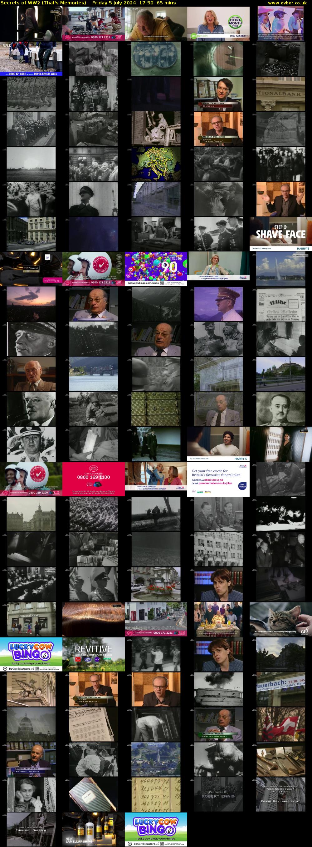 Secrets of WW2 (That's Memories) Friday 5 July 2024 17:50 - 18:55