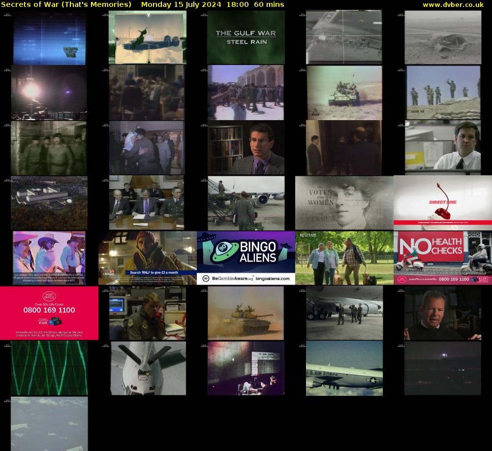 Secrets of War (That's Memories) Monday 15 July 2024 18:00 - 19:00