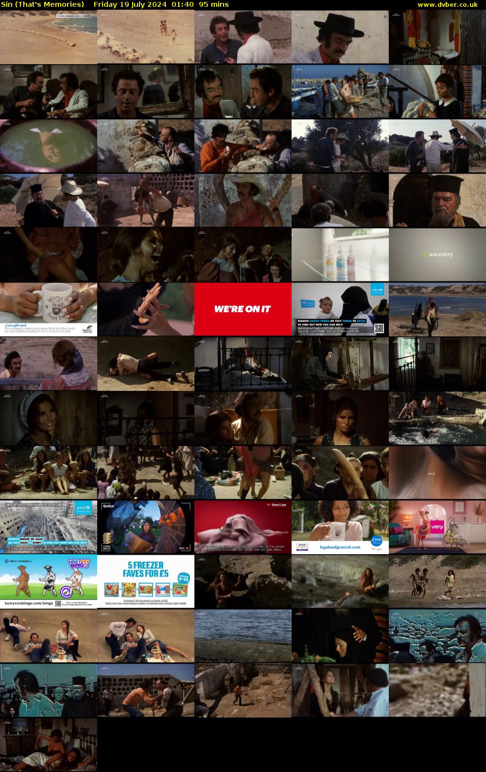 Sin (That's Memories) Friday 19 July 2024 01:40 - 03:15