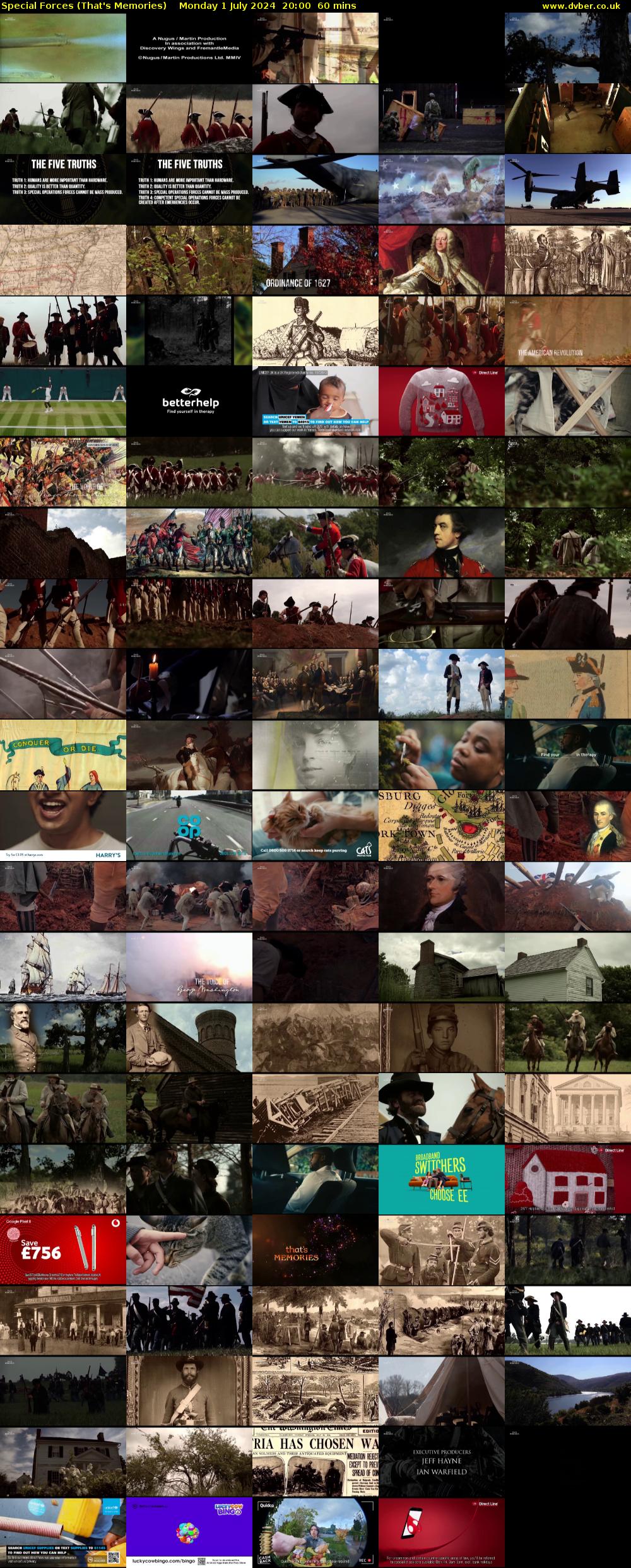 Special Forces (That's Memories) Monday 1 July 2024 20:00 - 21:00