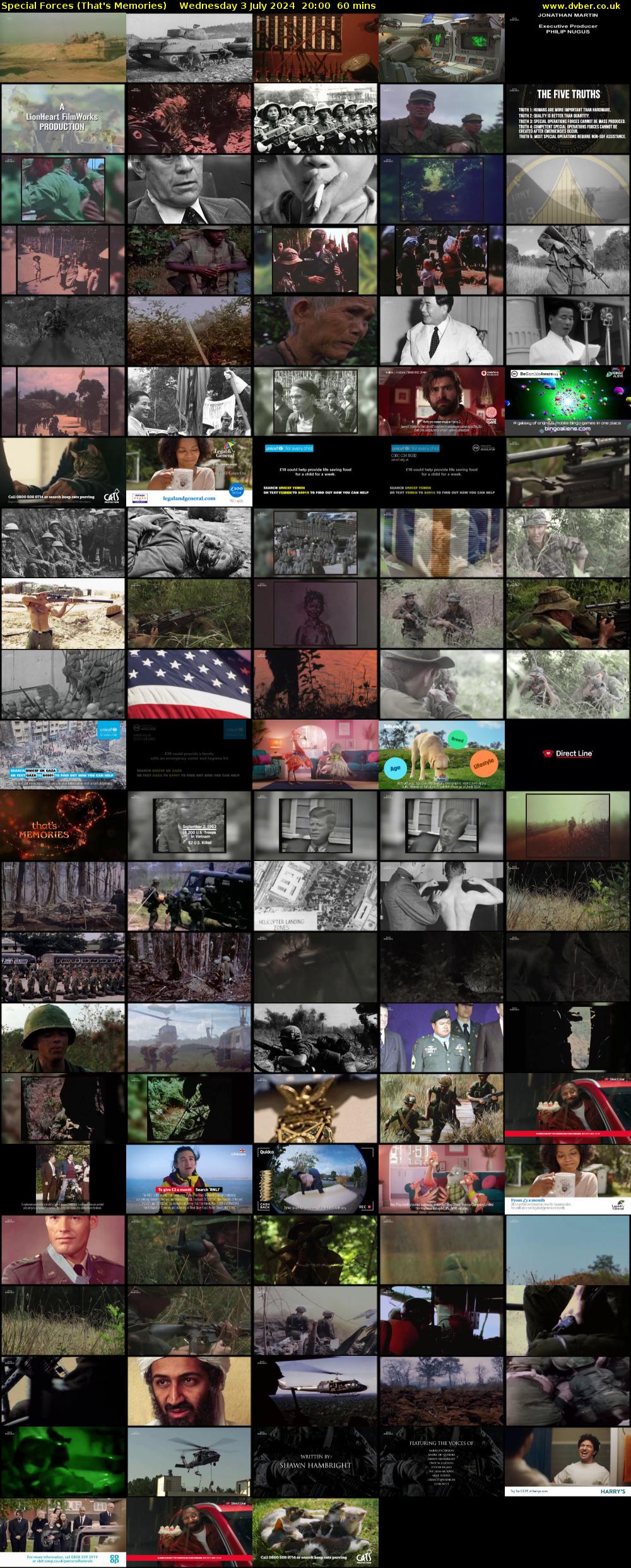 Special Forces (That's Memories) Wednesday 3 July 2024 20:00 - 21:00