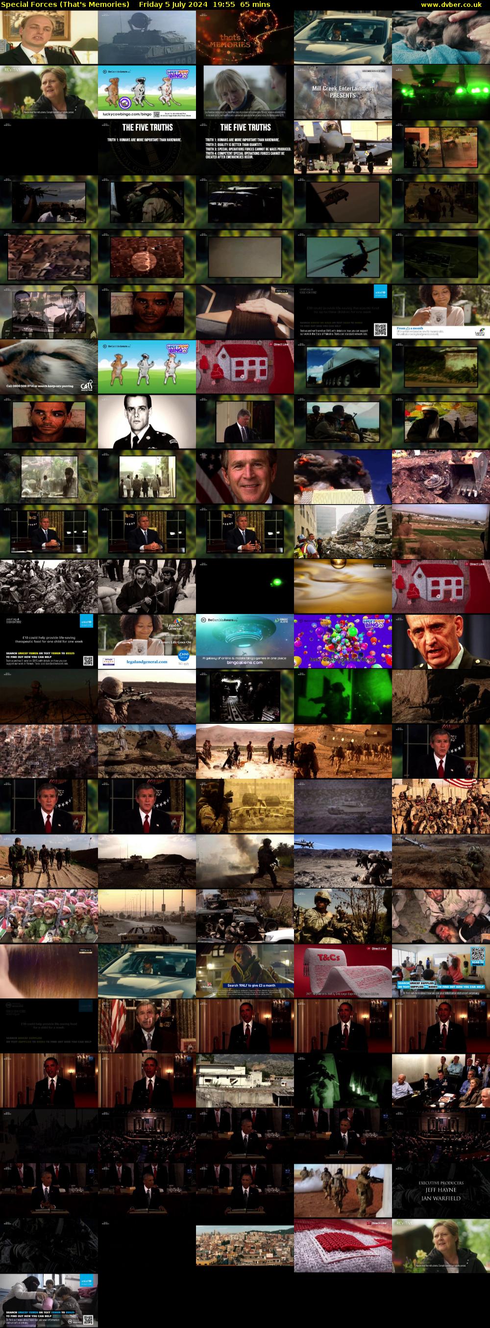 Special Forces (That's Memories) Friday 5 July 2024 19:55 - 21:00