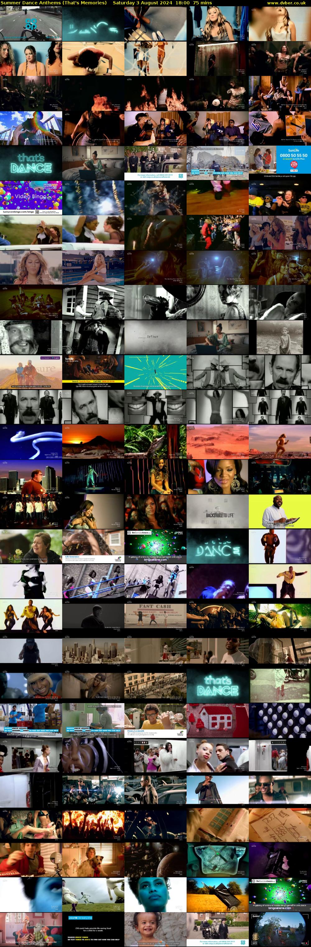 Summer Dance Anthems (That's Memories) Saturday 3 August 2024 18:00 - 19:15