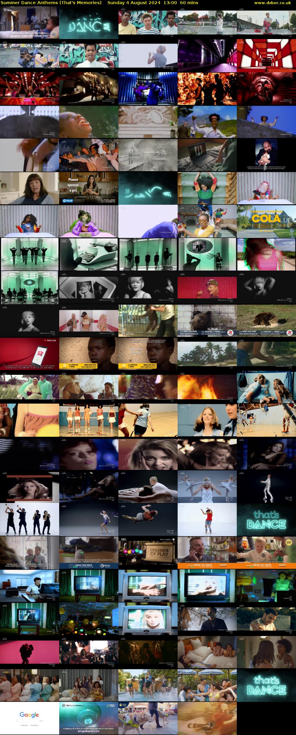 Summer Dance Anthems (That's Memories) Sunday 4 August 2024 13:00 - 14:00