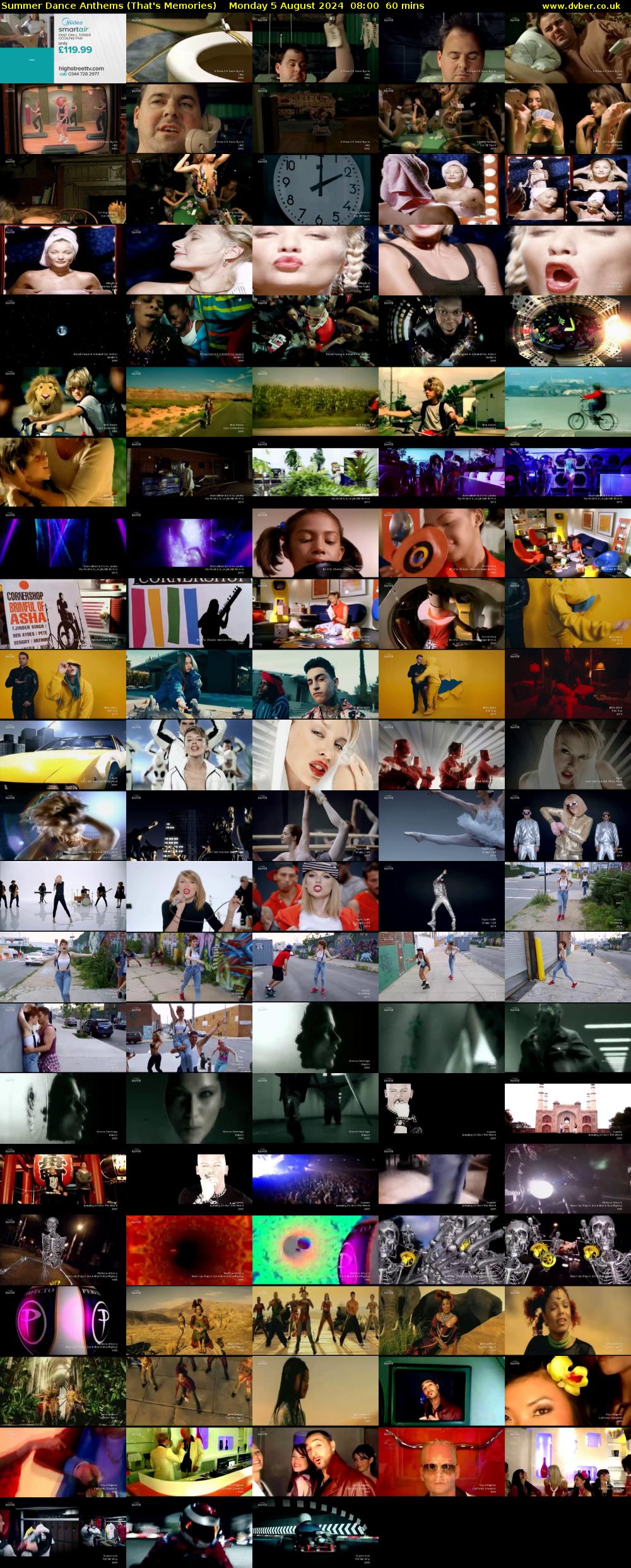 Summer Dance Anthems (That's Memories) Monday 5 August 2024 08:00 - 09:00