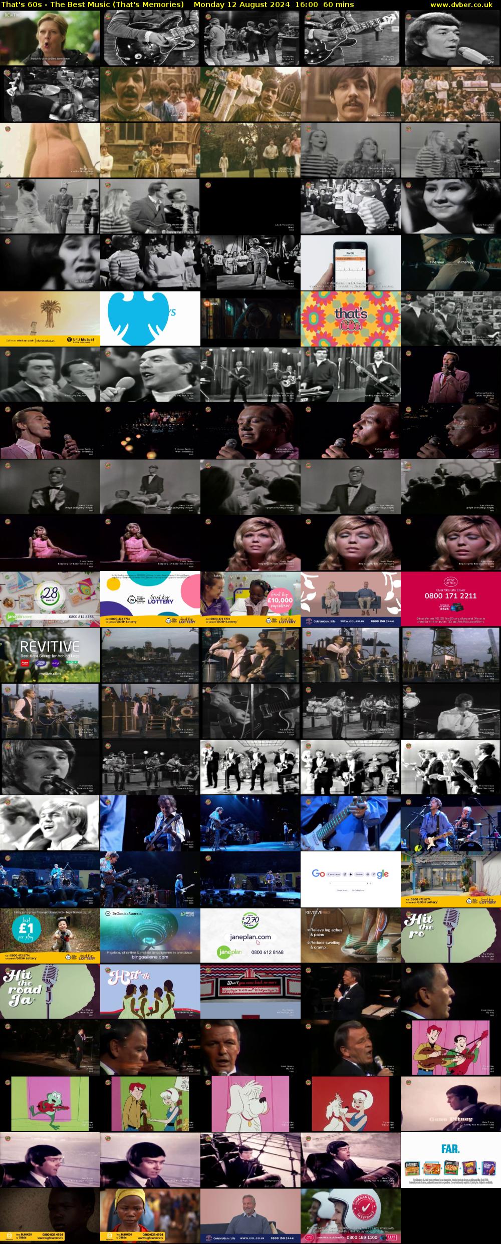 That's 60s - The Best Music (That's Memories) Monday 12 August 2024 16:00 - 17:00