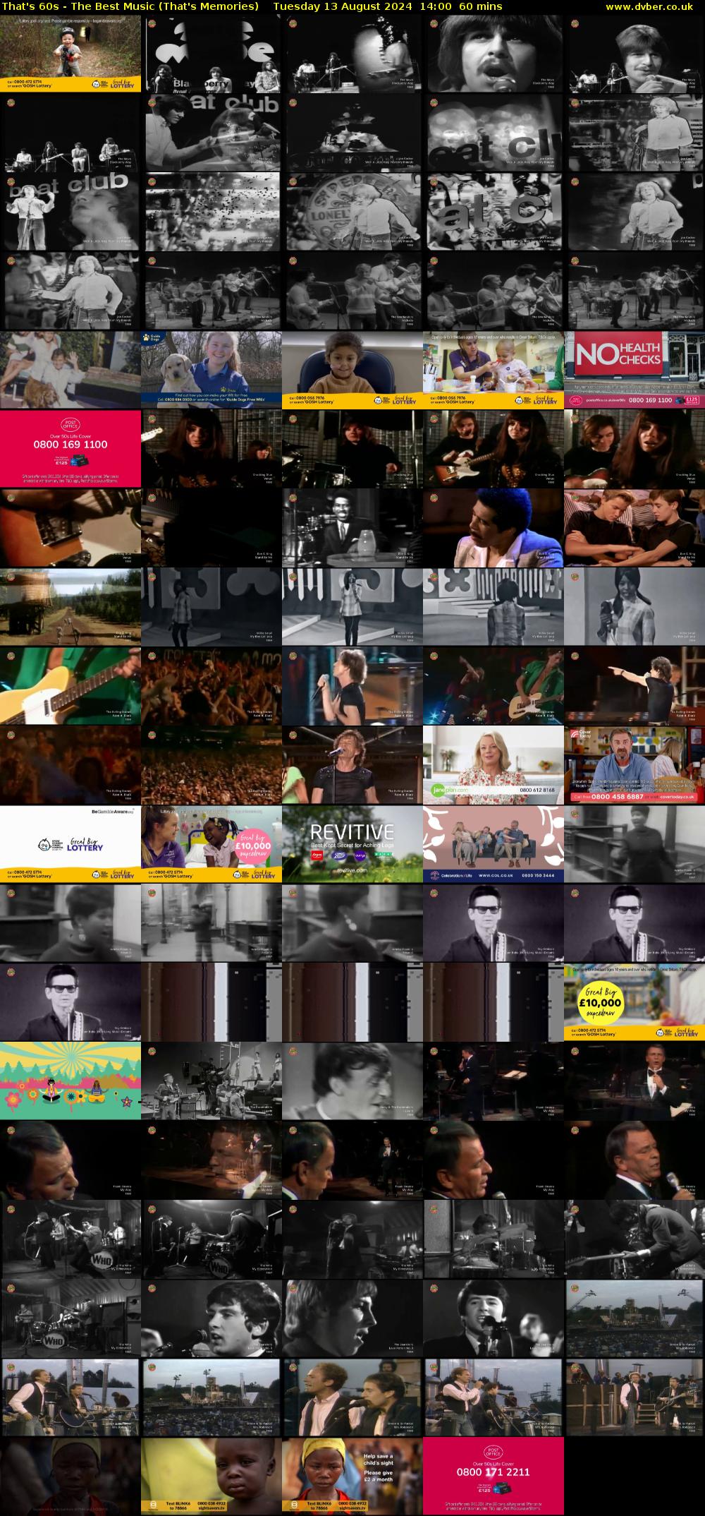 That's 60s - The Best Music (That's Memories) Tuesday 13 August 2024 14:00 - 15:00