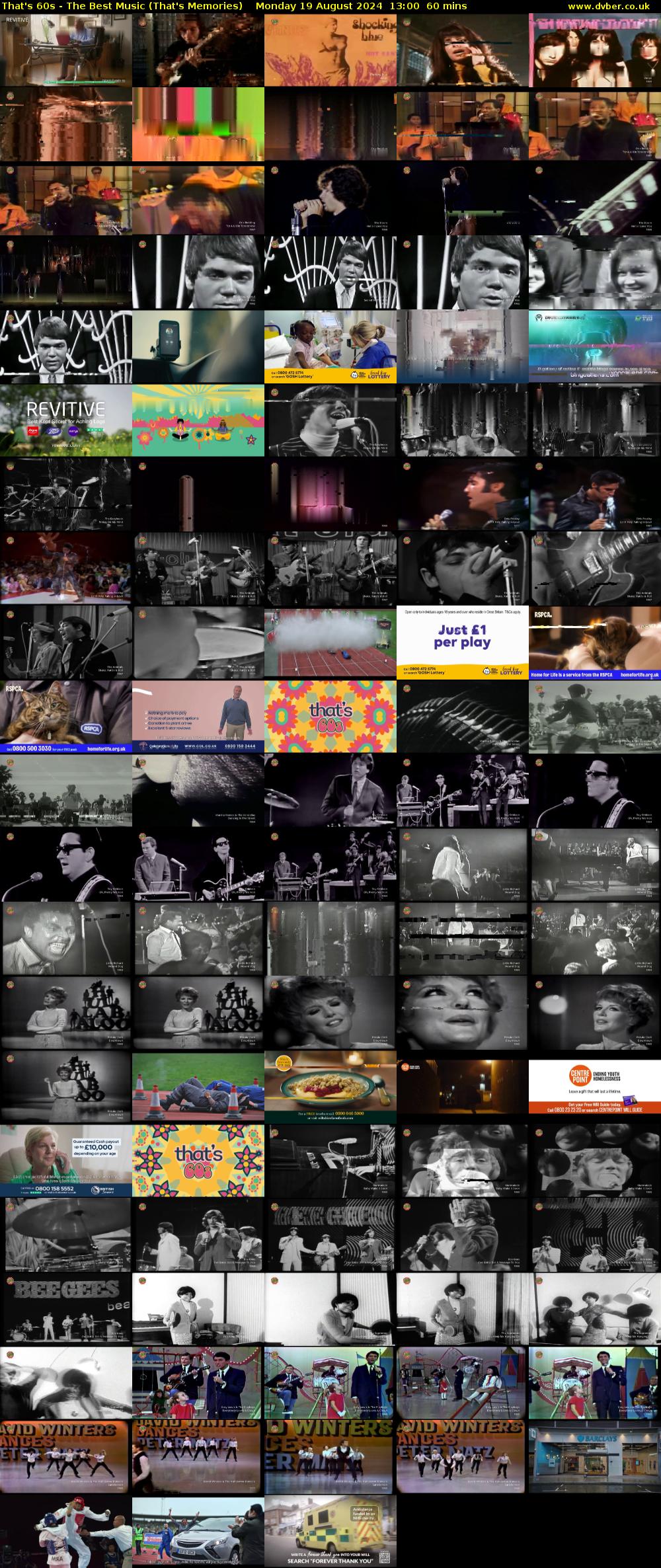 That's 60s - The Best Music (That's Memories) Monday 19 August 2024 13:00 - 14:00