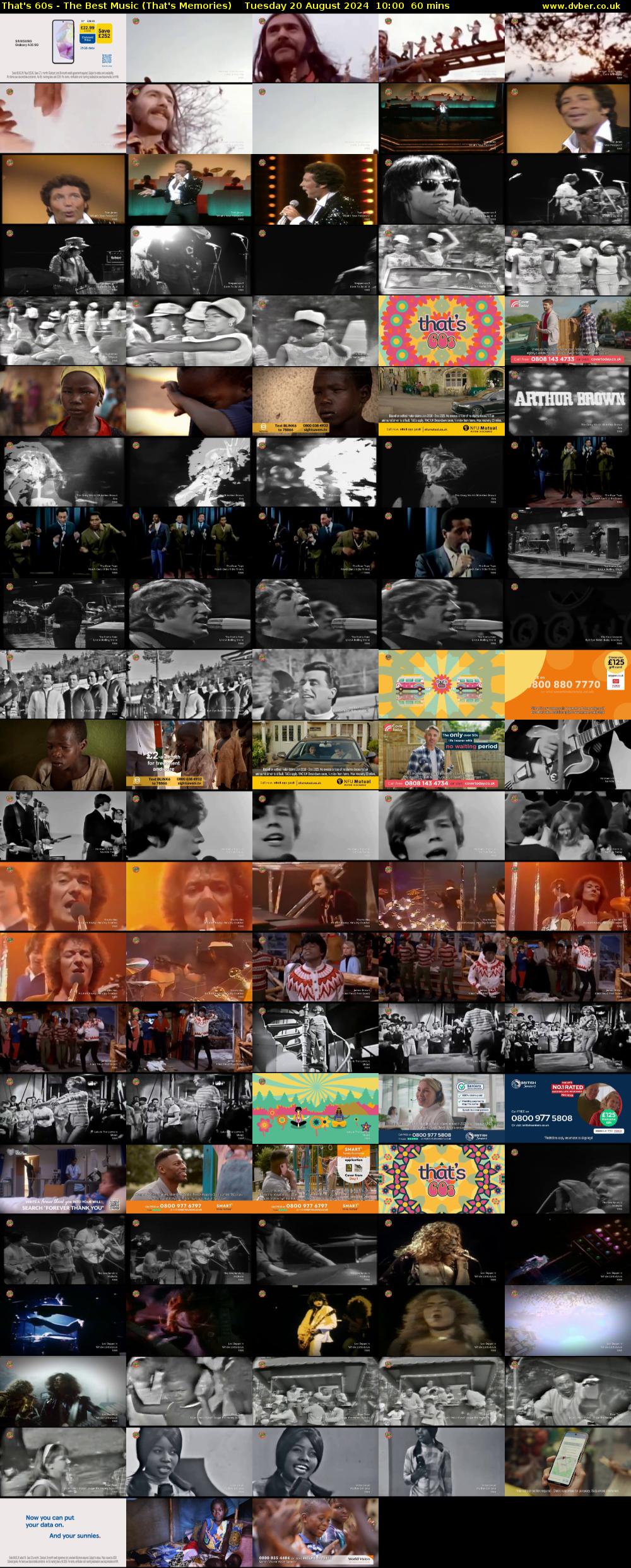 That's 60s - The Best Music (That's Memories) Tuesday 20 August 2024 10:00 - 11:00