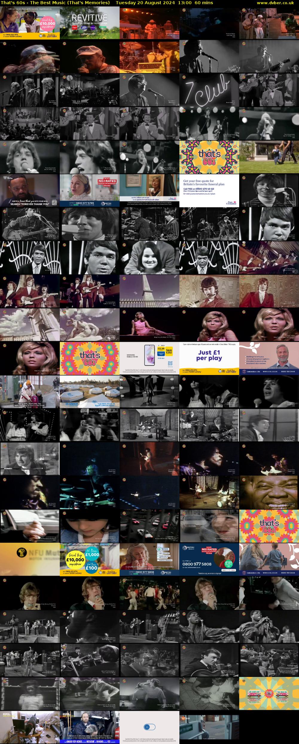 That's 60s - The Best Music (That's Memories) Tuesday 20 August 2024 13:00 - 14:00