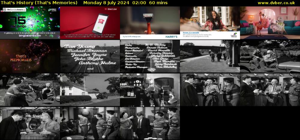 That's History (That's Memories) Monday 8 July 2024 02:00 - 03:00