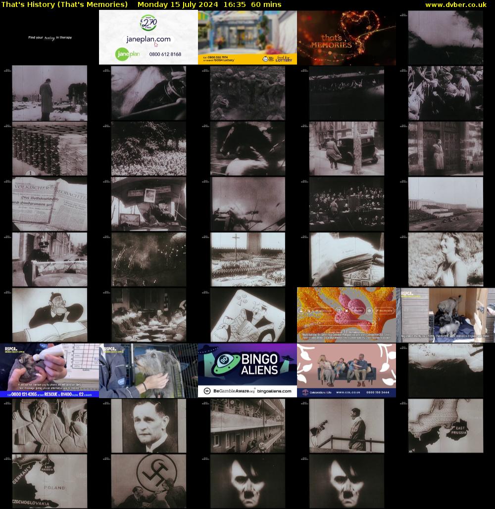 That's History (That's Memories) Monday 15 July 2024 16:35 - 17:35