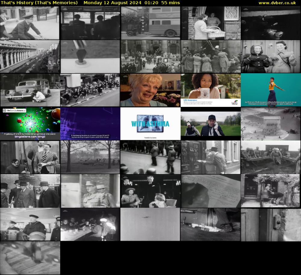 That's History (That's Memories) Monday 12 August 2024 01:20 - 02:15