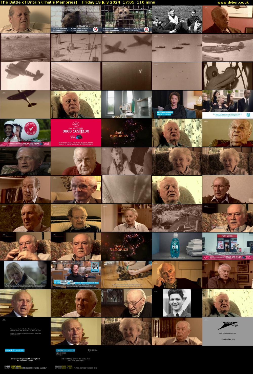 The Battle of Britain (That's Memories) Friday 19 July 2024 17:05 - 18:55
