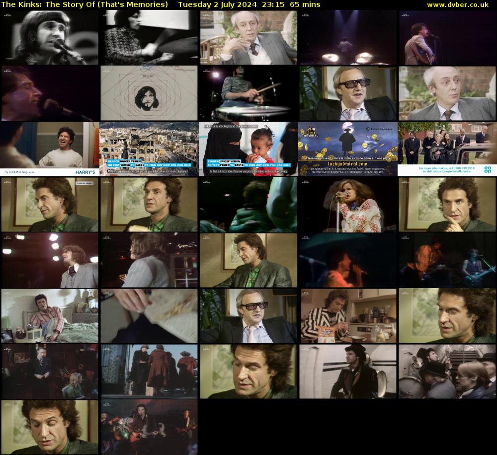 The Kinks: The Story Of (That's Memories) Tuesday 2 July 2024 23:15 - 00:20