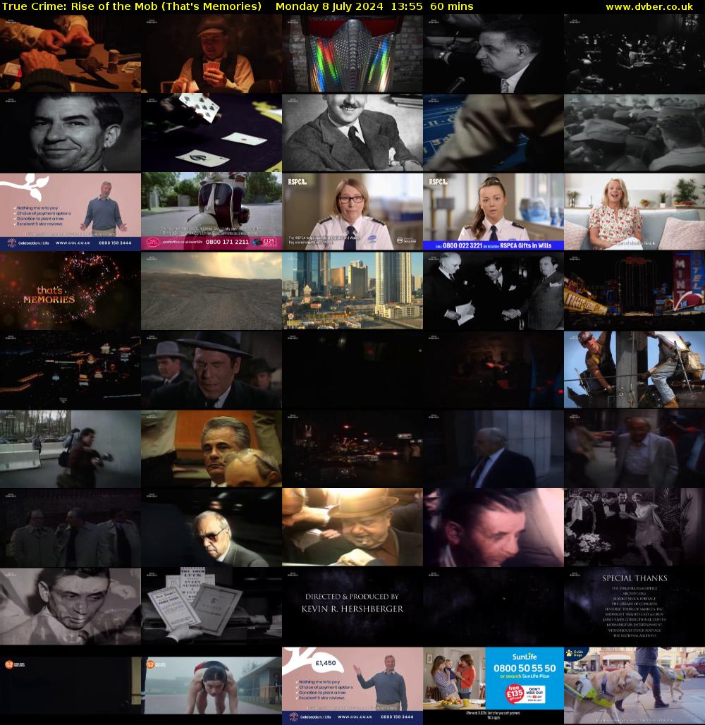 True Crime: Rise of the Mob (That's Memories) Monday 8 July 2024 13:55 - 14:55