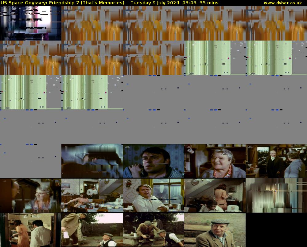 US Space Odyssey: Friendship 7 (That's Memories) Tuesday 9 July 2024 03:05 - 03:40